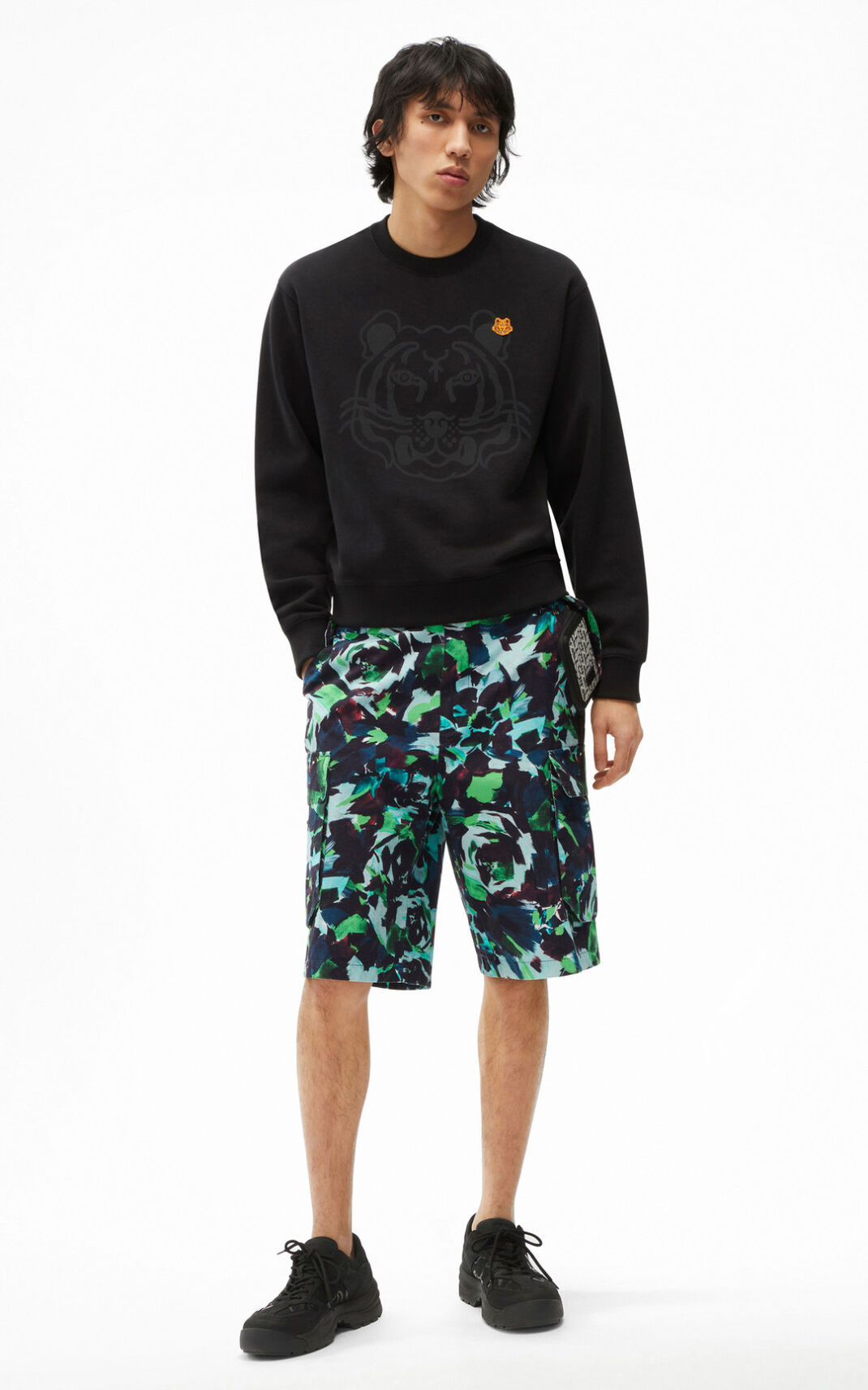 Sweat Kenzo K Tiger Homme Noir | ATMN-83247